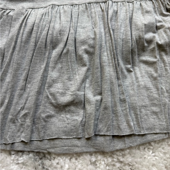 Gray Short Sleeve Baby Doll Peplum Top - Picture 5 of 6